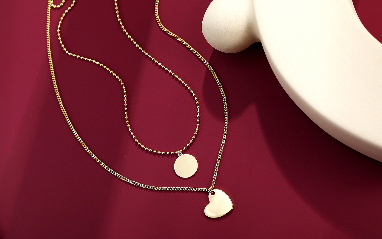 不锈钢项链 个性项链 时尚项链 项链摄影 场景图