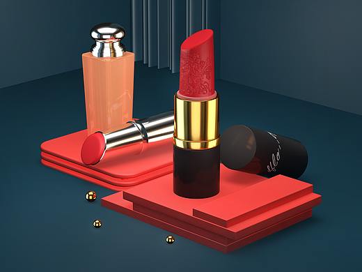 #口红 三维动态设计 C4D渲染 广告片#（个人主页-ZNTEwMDk5ODg=） - 产品 - 站酷设计师理想之光Design原创素材 - 站酷ZCOOL