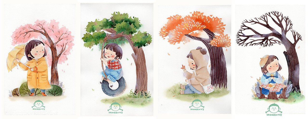 工作室成员介绍-小右（图ZMjI2NTc5MjI4） - 儿童插画 - 站酷设计师钟钟插画工作室原创素材 - 站酷ZCOOL