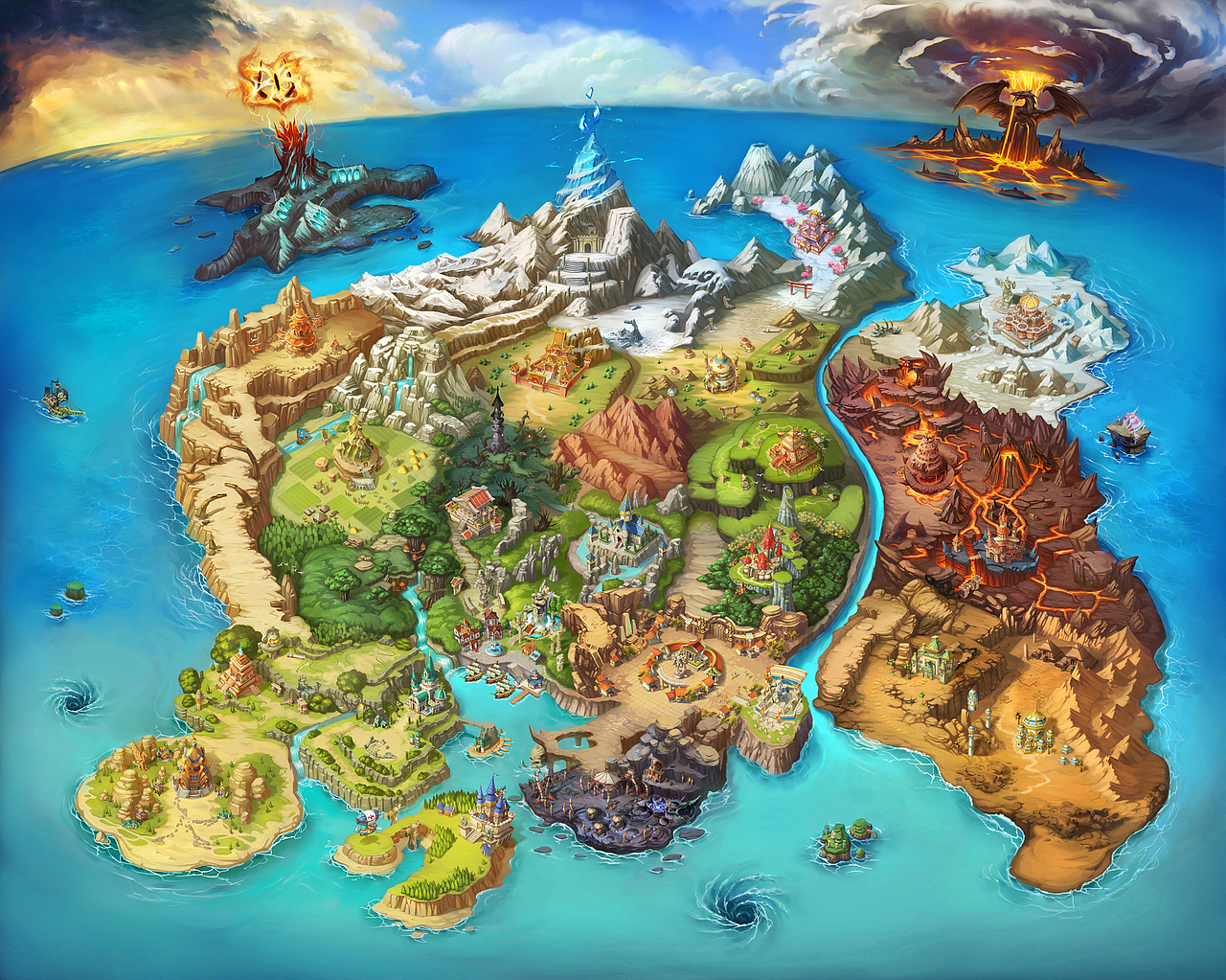 游戏大地图（图ZMjE5ODgzOTA0） - 游戏原画 - 站酷设计师lijian520abc原创素材 - 站酷ZCOOL