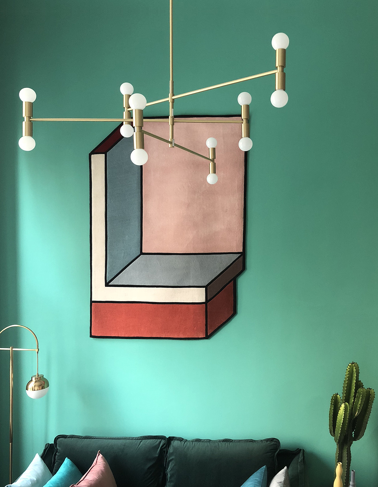 时髦墨绿+脏粉,尽显高级感