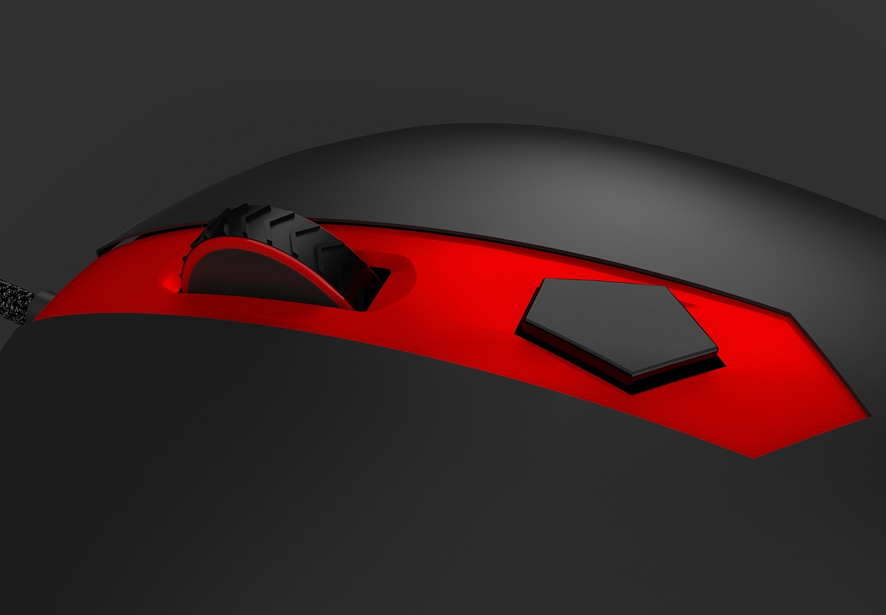 自用鼠标建模+渲染（无后期处理）