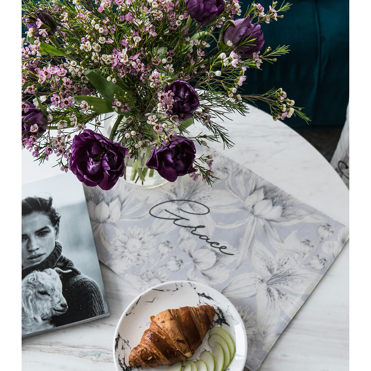 手绘植物篇(黑白花卉)