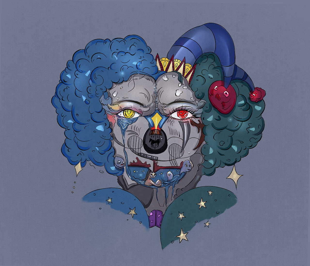 一个人的游乐园（图ZMjE3NTM2NTcy） - 艺术插画 - 站酷设计师KUOKI_JH原创素材 - 站酷ZCOOL