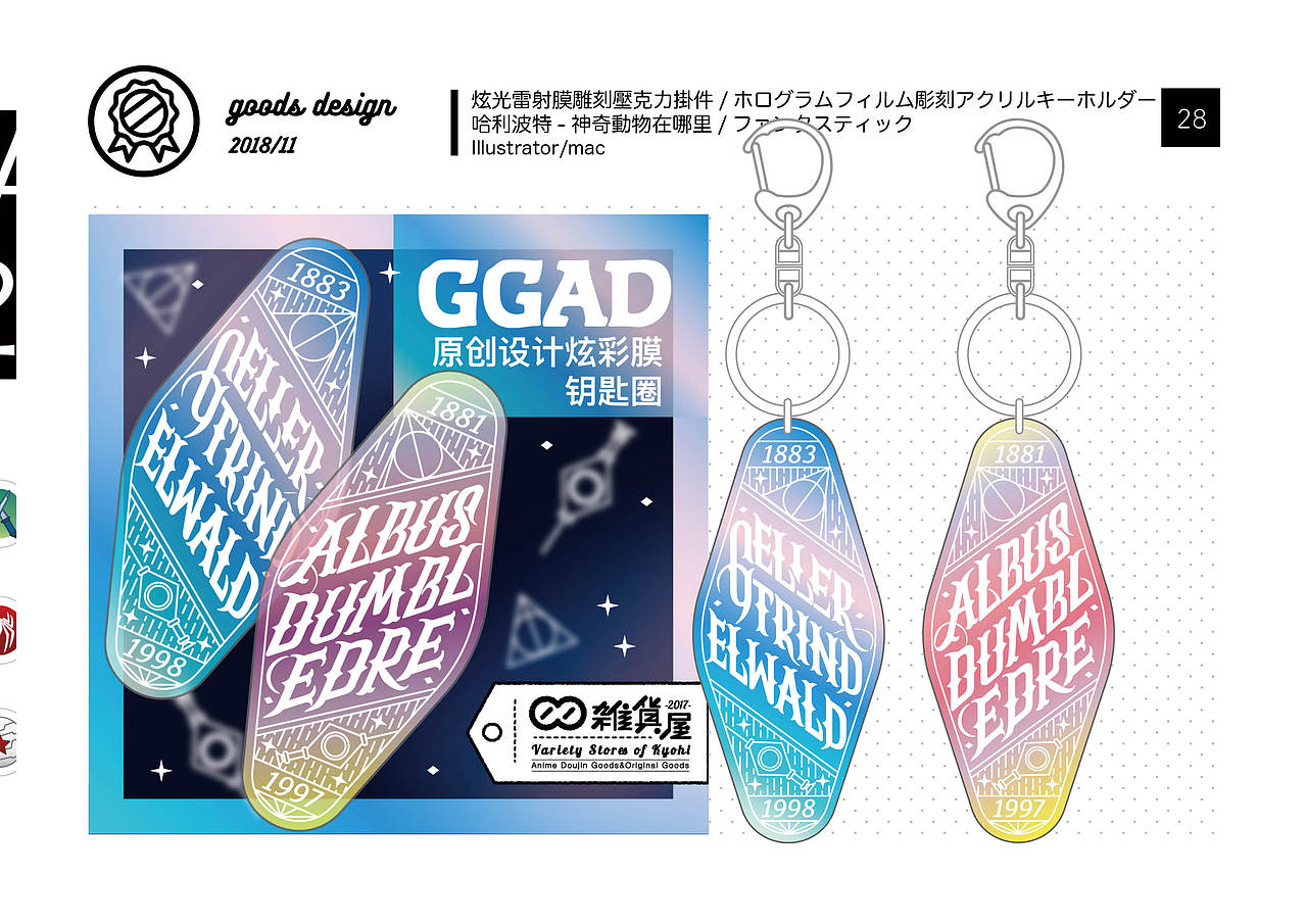 【同人周边】GGAD设计字体激光雕刻钥匙环（图ZMTkzMjIyMzk2） - 字体/字形 - 站酷设计师京日kyohi原创素材 - 站酷ZCOOL