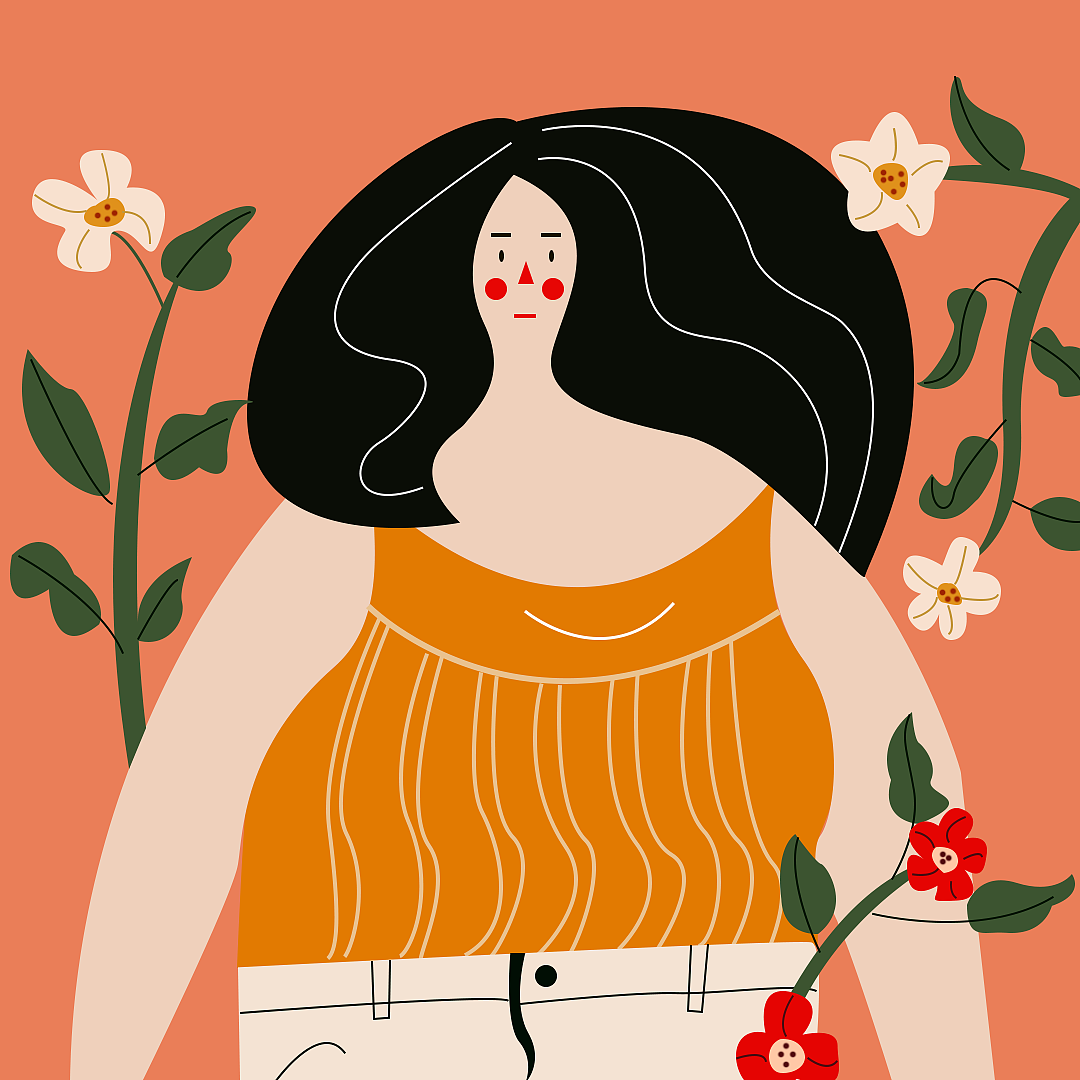 人与自然系列插画