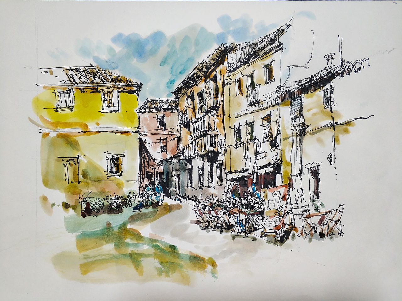 建筑速写（图ZMjAyNDY2MTcy） - 创作习作 - 站酷设计师徐龙光原创素材 - 站酷ZCOOL