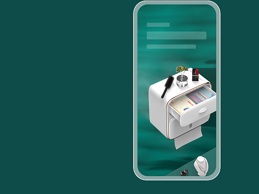 纸巾盒详情页 策划-渲染-设计  | 长沙黑衣人视觉