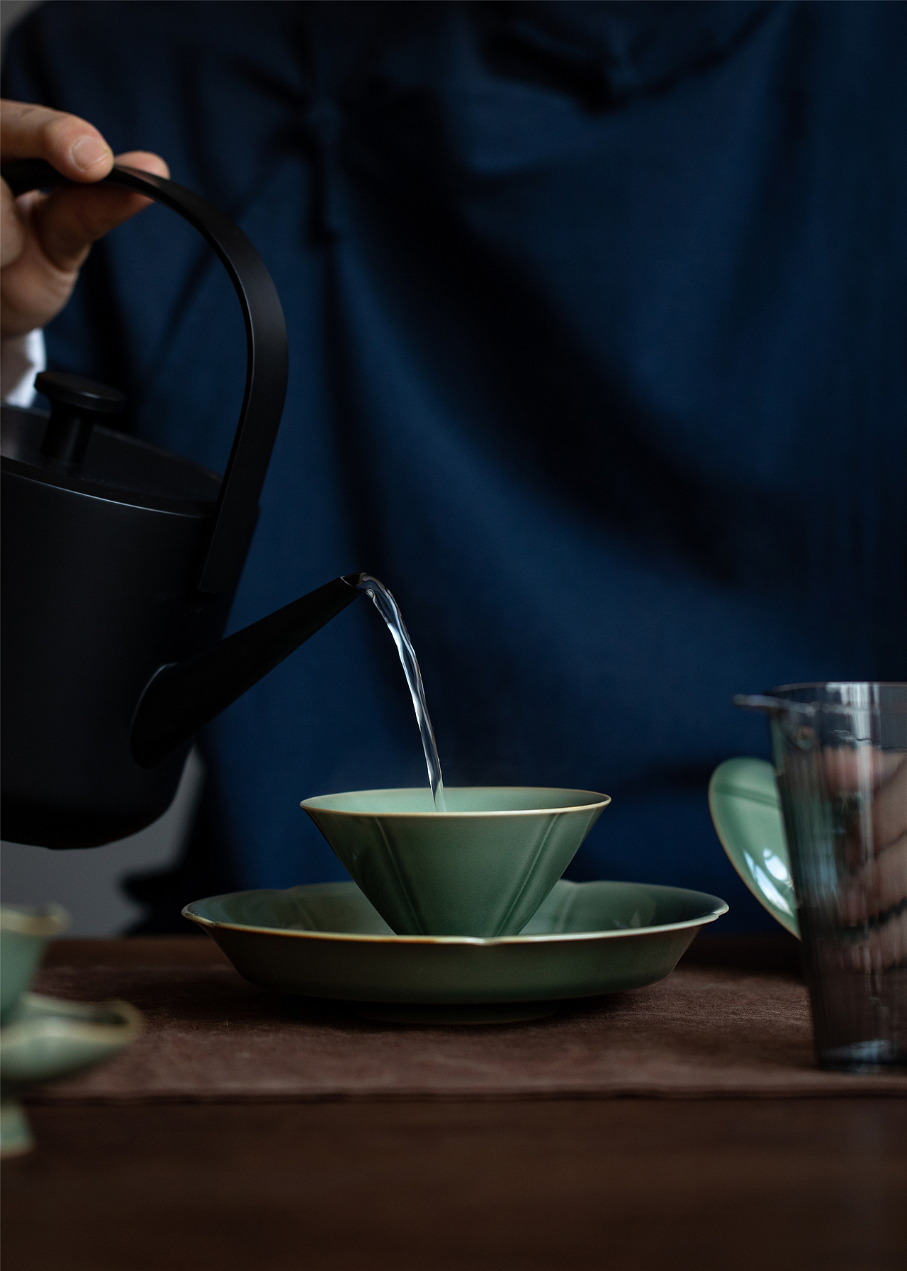 青瓷盖碗/越窑青瓷茶具