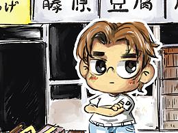 給豆腐店老板開車的孩子