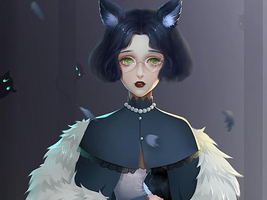 自画像插图（个人主页-ZNDI4NTI4NDg=） - 创作习作 - 站酷设计师莫奈奈原创素材 - 站酷ZCOOL