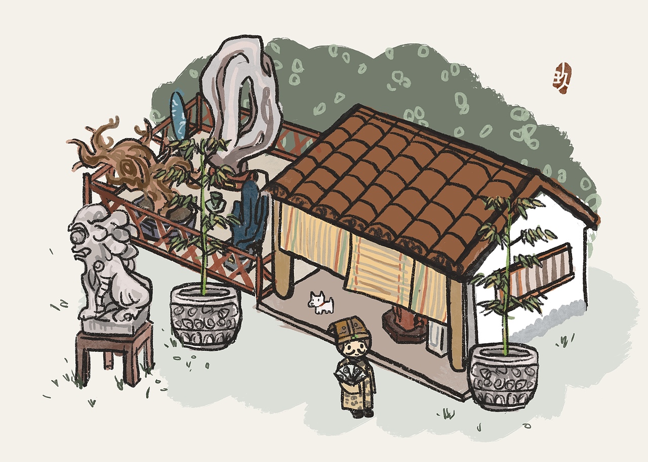 去年的一組古代小場景圖（圖ZMjg1MzI1OTYw） - 海報(bào) - 站酷設(shè)計(jì)師透明餅干玖玖玖玖原創(chuàng)素材 - 站酷ZCOOL