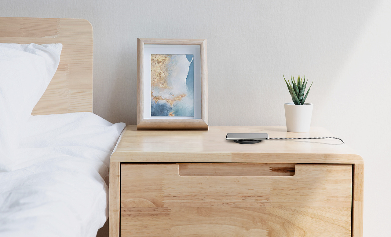 大理石无线充电器