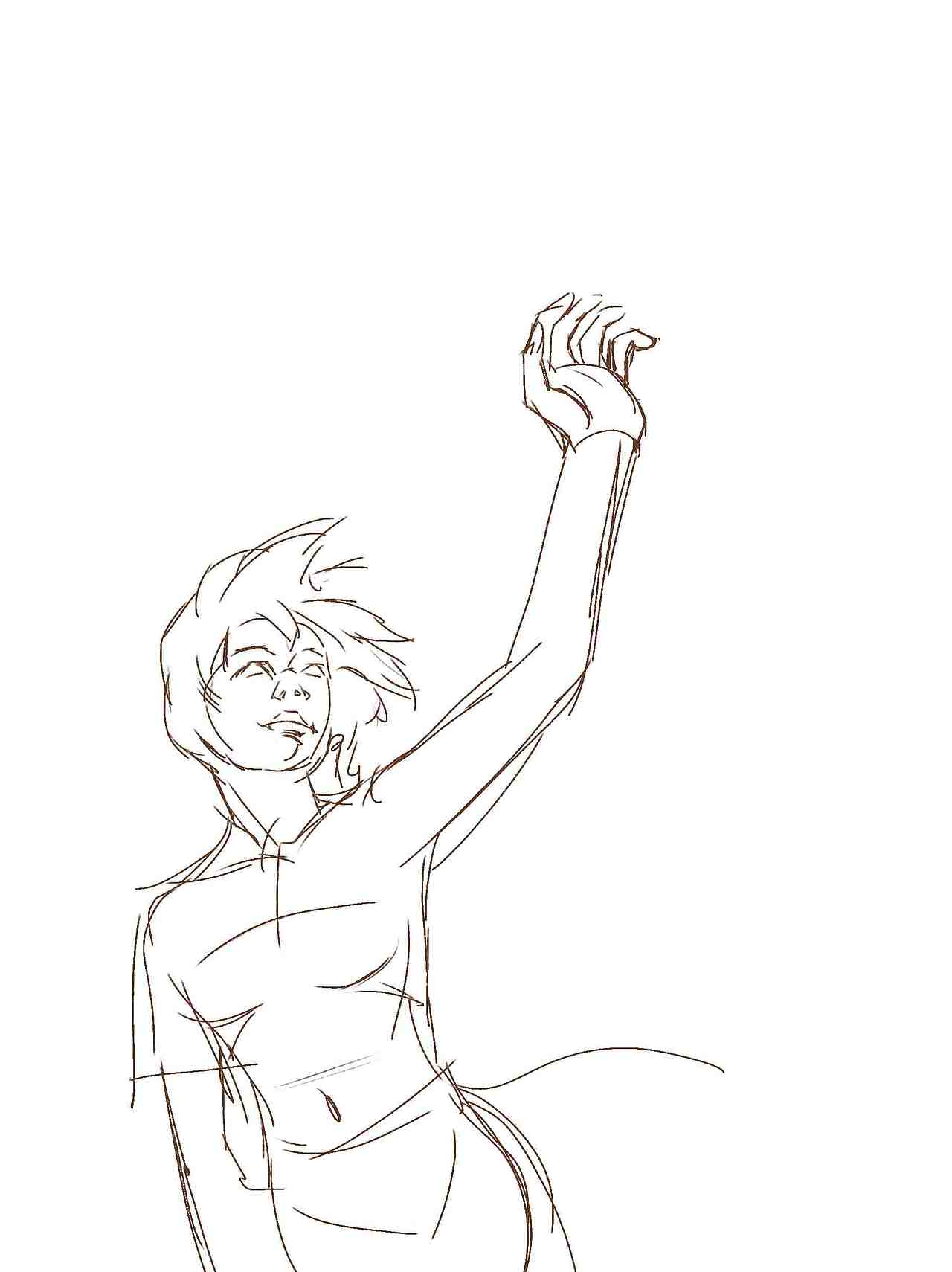 本杰明 抬头朝天空(临摹本杰明)