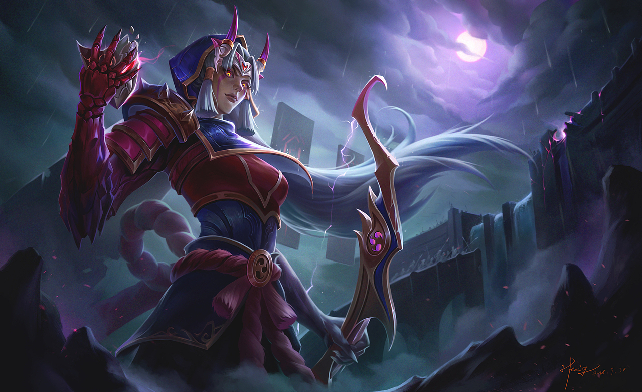 英雄联盟同人猩红之月艾希