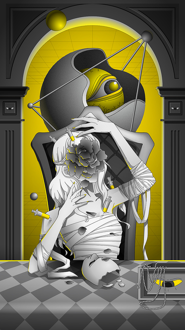 基诺的小怪兽 | 怪兽晚宴暗黑版（图ZMTU5OTk0Mzgw） - 创作习作 - 站酷设计师Gino__G原创素材 - 站酷ZCOOL