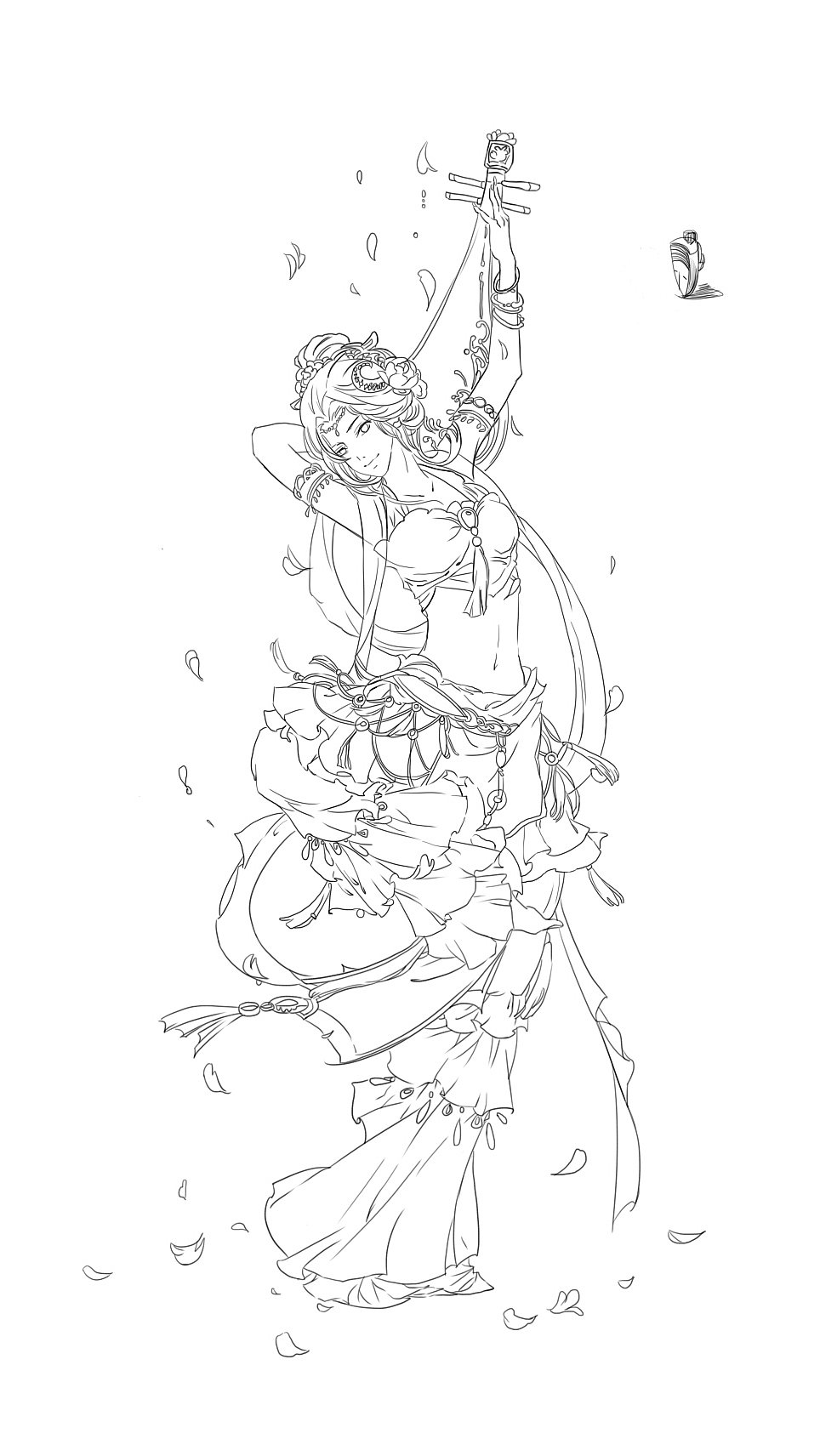 临摹线稿（图ZMTg5MTEzNzI4） - 创作习作 - 站酷设计师青于浅原创素材 - 站酷ZCOOL