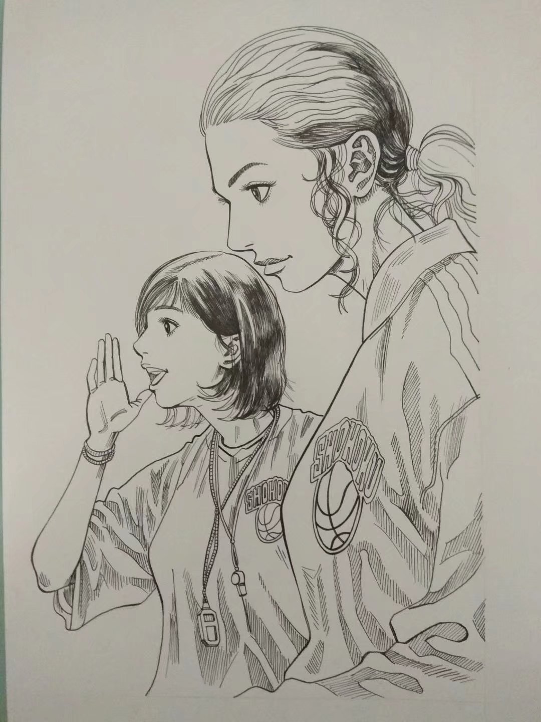 马克笔漫画 致敬井上大神的漫画神作（图ZMTEyODk5Njg0） - 单幅漫画 - 站酷设计师艺术小白阿超原创素材 - 站酷ZCOOL