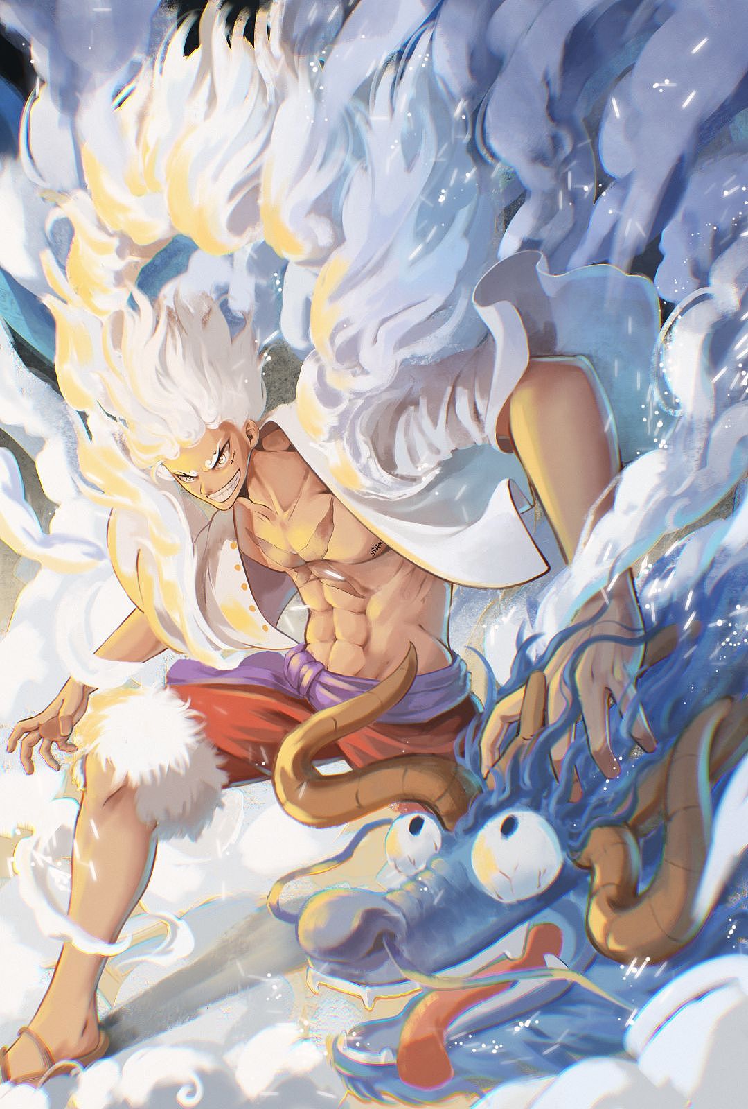 8月6咱们不见不散，路飞五档（图ZMzQ3NTcwMTAw） - 商业插画 - 站酷设计师菜芽子让我安静的原创素材 - 站酷ZCOOL