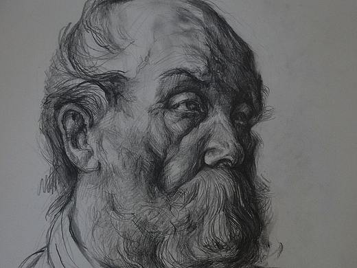 素描头像临摹练习