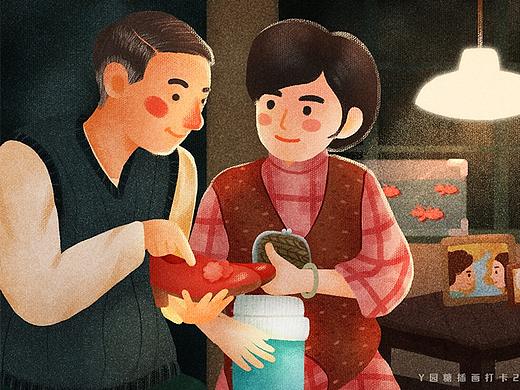 Y园糖插画打卡21天 day11 岁月神偷