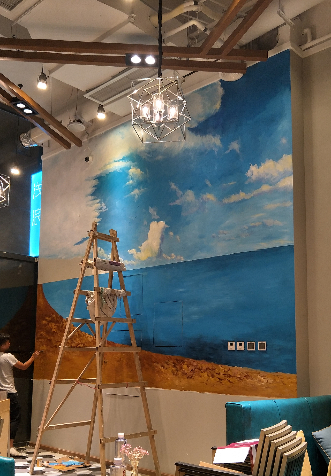 火锅墙绘,餐饮墙绘,串串店墙绘,成都墙绘,成都壁画