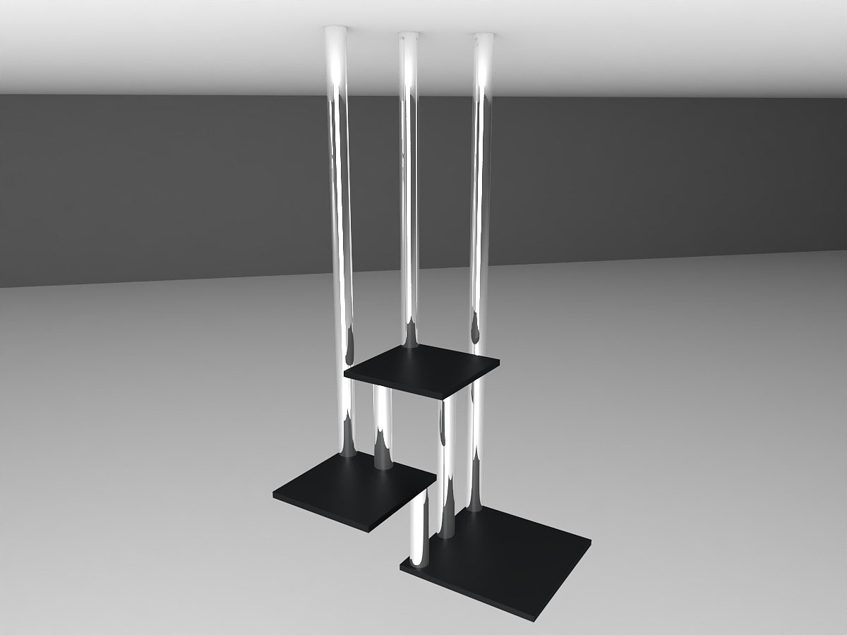 轻奢服装店展示道具展示设计