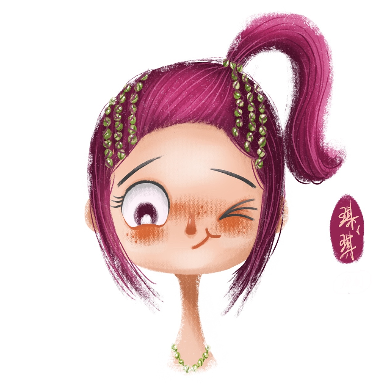 最近画的几个多肉小女孩头像（图ZMjAzNjc0MzQw） - 创作习作 - 站酷设计师琪琪v原创素材 - 站酷ZCOOL