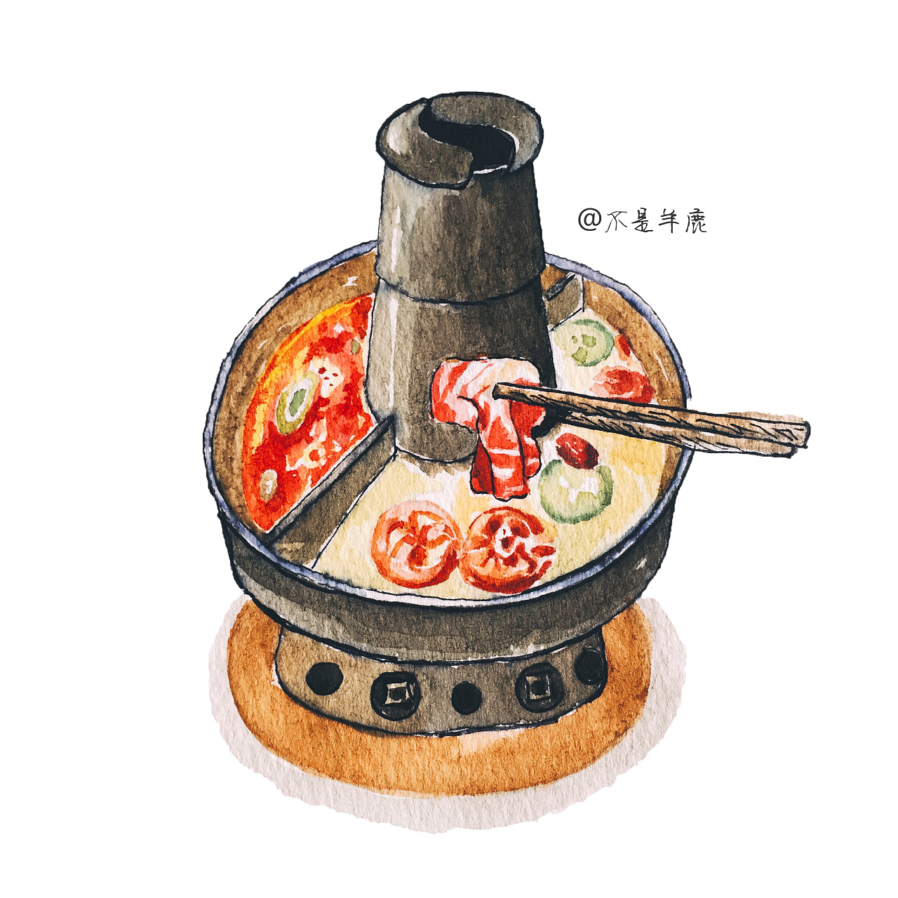 手绘美食|插画|创作习作|不是羊鹿 - 原创作品 - 站酷 (zcool)