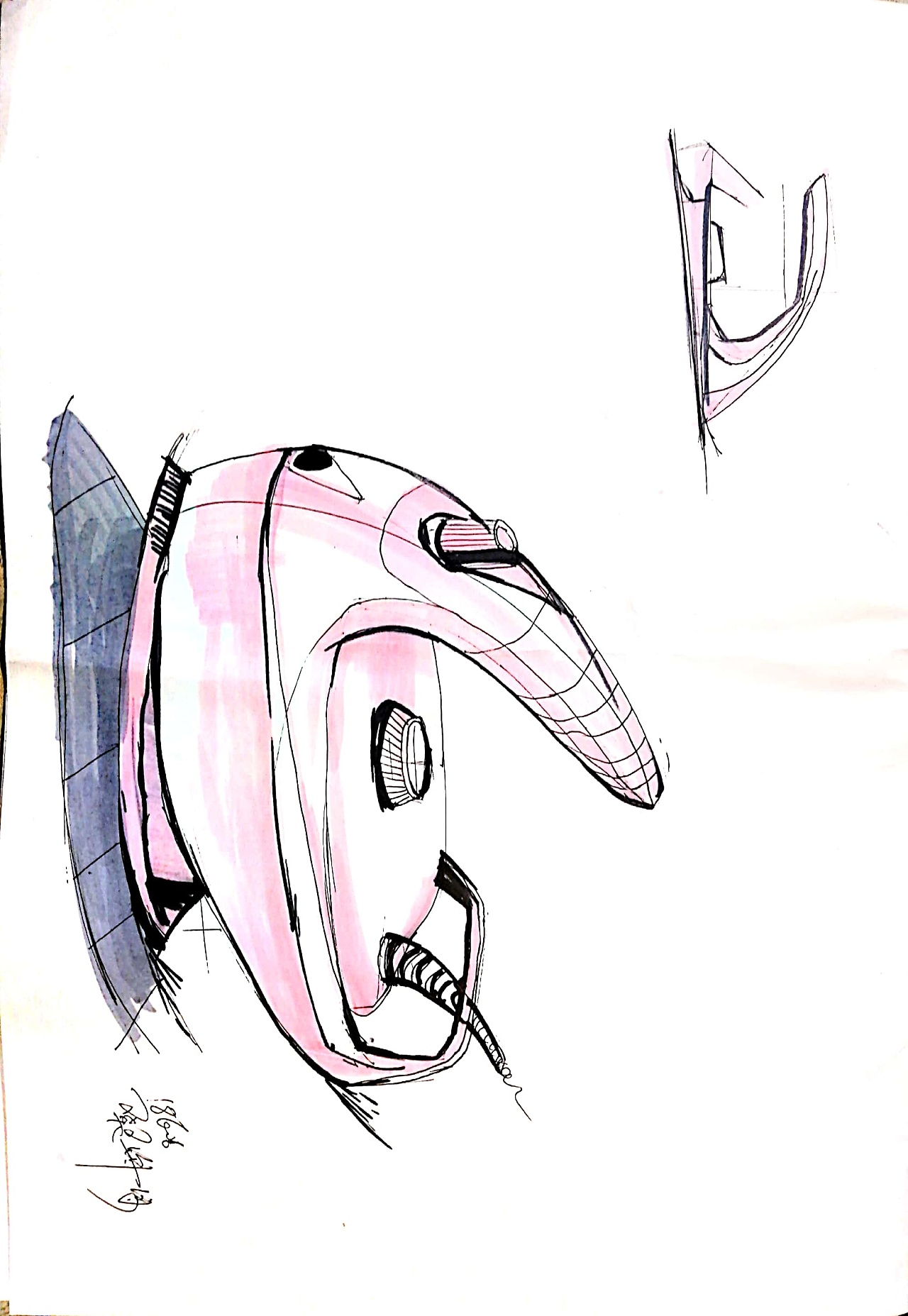 产品设计手绘|工业/产品|生活用品|孤枕拾书 - 临摹作品 - 站酷