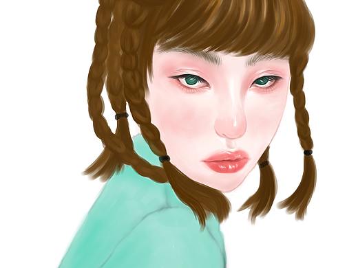 画一个美女（一）（个人主页-ZNTMzNjU1NzI=） - 创作习作 - 站酷设计师sunshinei原创素材 - 站酷ZCOOL