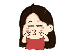 少女阿喬 可愛女孩表情包漫畫 