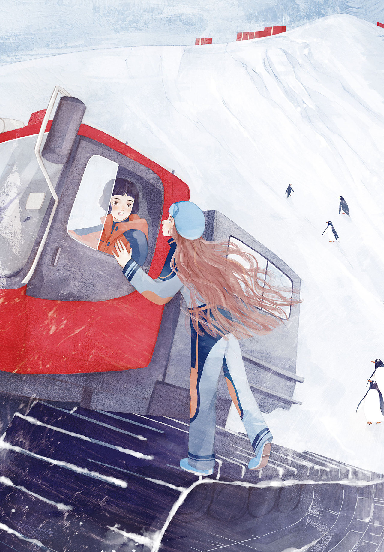 雪龙号~|插画|儿童插画|空西瓜 - 原创作品 - 站酷 (zcool)