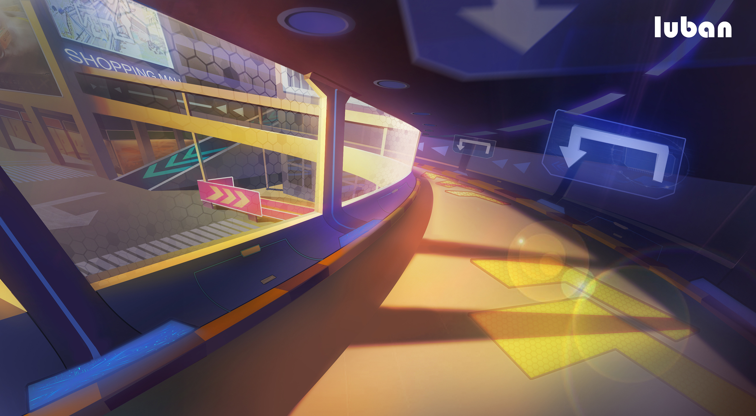 qq飞车跑道气氛图练习