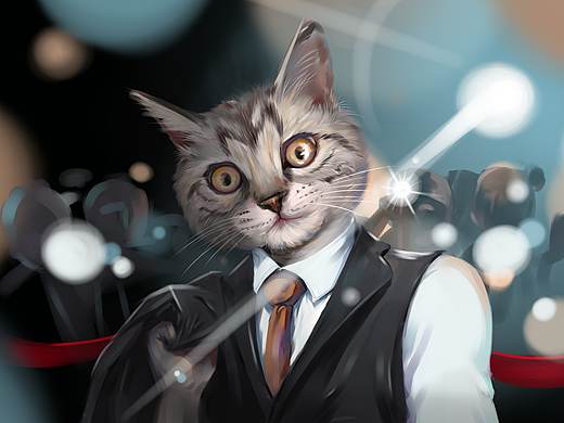西装猫（个人主页-ZNDIzMjkwMDA=） - 创作习作 - 站酷设计师王兰花哈哈哈原创素材 - 站酷ZCOOL