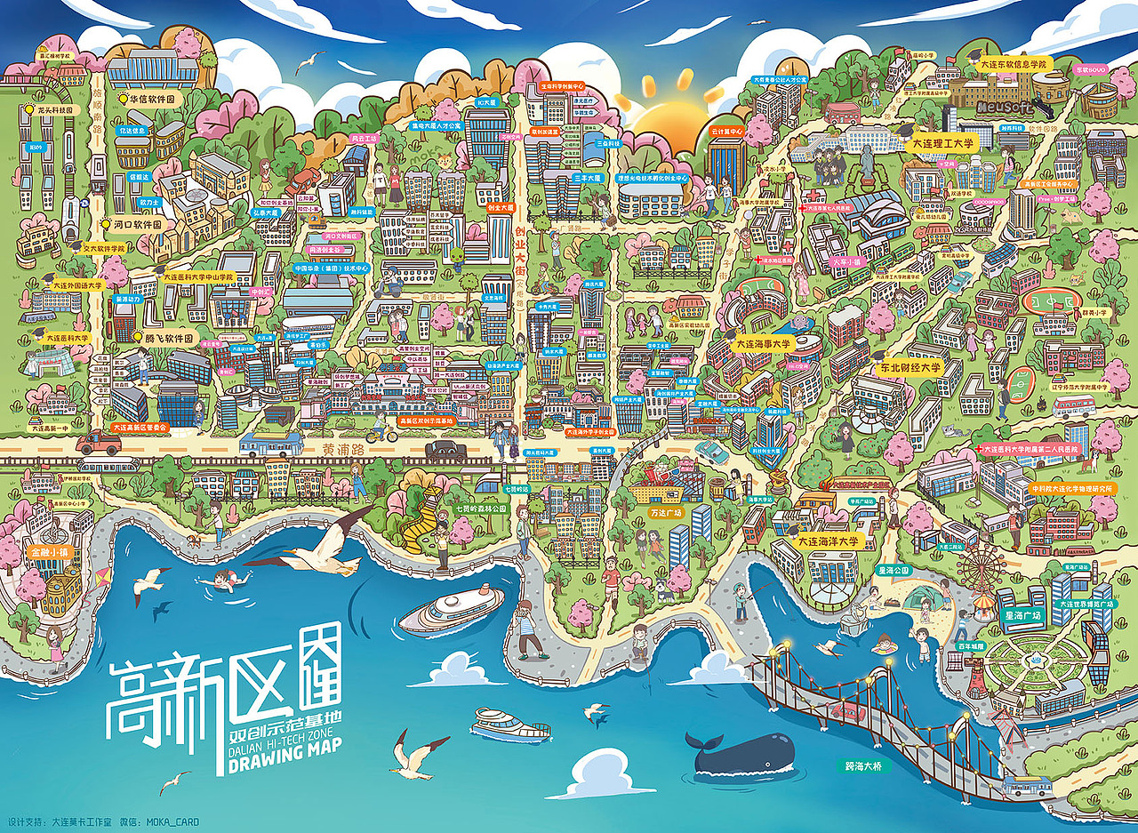 大连高新区的地图