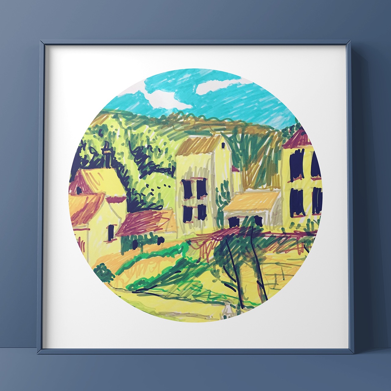 油畫九連畫（圖ZNzc4NjUxMjg=） - 繪畫 - 站酷設計師殷偉原創(chuàng)素材 - 站酷ZCOOL