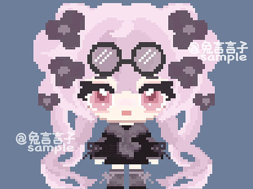 像素QQ人（个人主页-ZNjUxOTY2MDQ=） - 像素画 - 站酷设计师兔言言原创素材 - 站酷ZCOOL