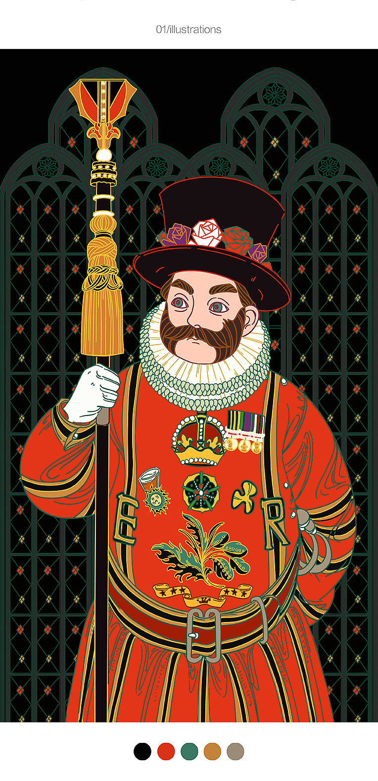 聪明白菜/苏格兰卫兵💂‍♀️（图ZMTQ4NzkxNzYw） - 商业插画 - 站酷设计师聪明白菜原创素材 - 站酷ZCOOL