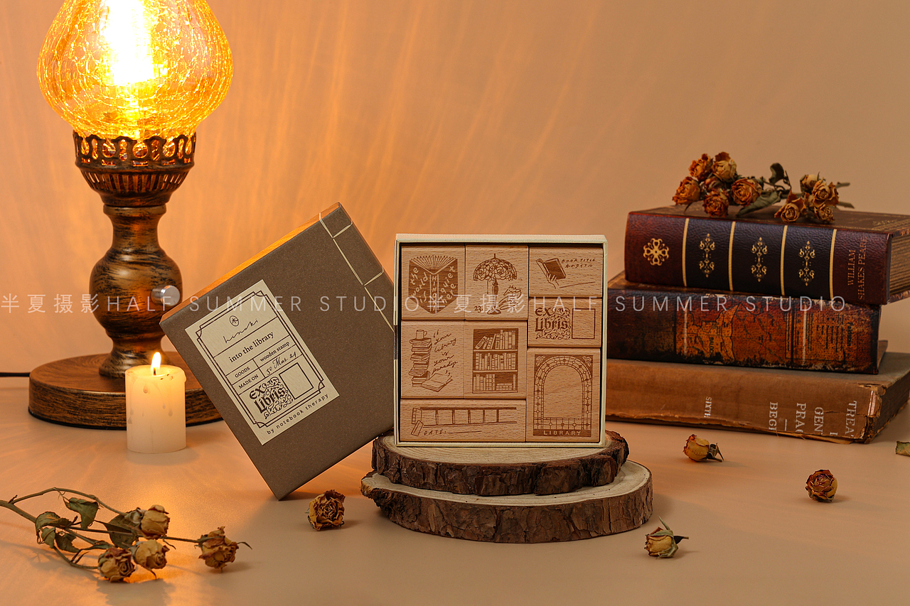 复古森系文创产品拍摄