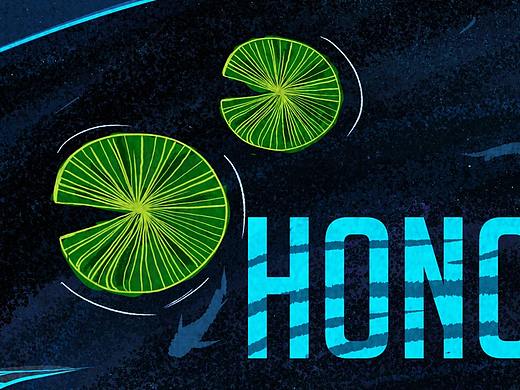 榮耀8x 全球海報 卓越獎 手繪 Look deep into nature（個人主頁-ZMzE5ODc1NTI=） - 商業(yè)插畫 - 站酷設計師楓橋夜泊原創(chuàng)素材 - 站酷ZCOOL