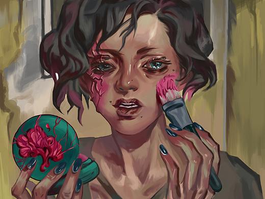 一张头像练习(个人主页-ZNTUzMjI4MTI=) - 艺术插画 - 站酷设计师不是画狮原创素材 - 站酷ZCOOL