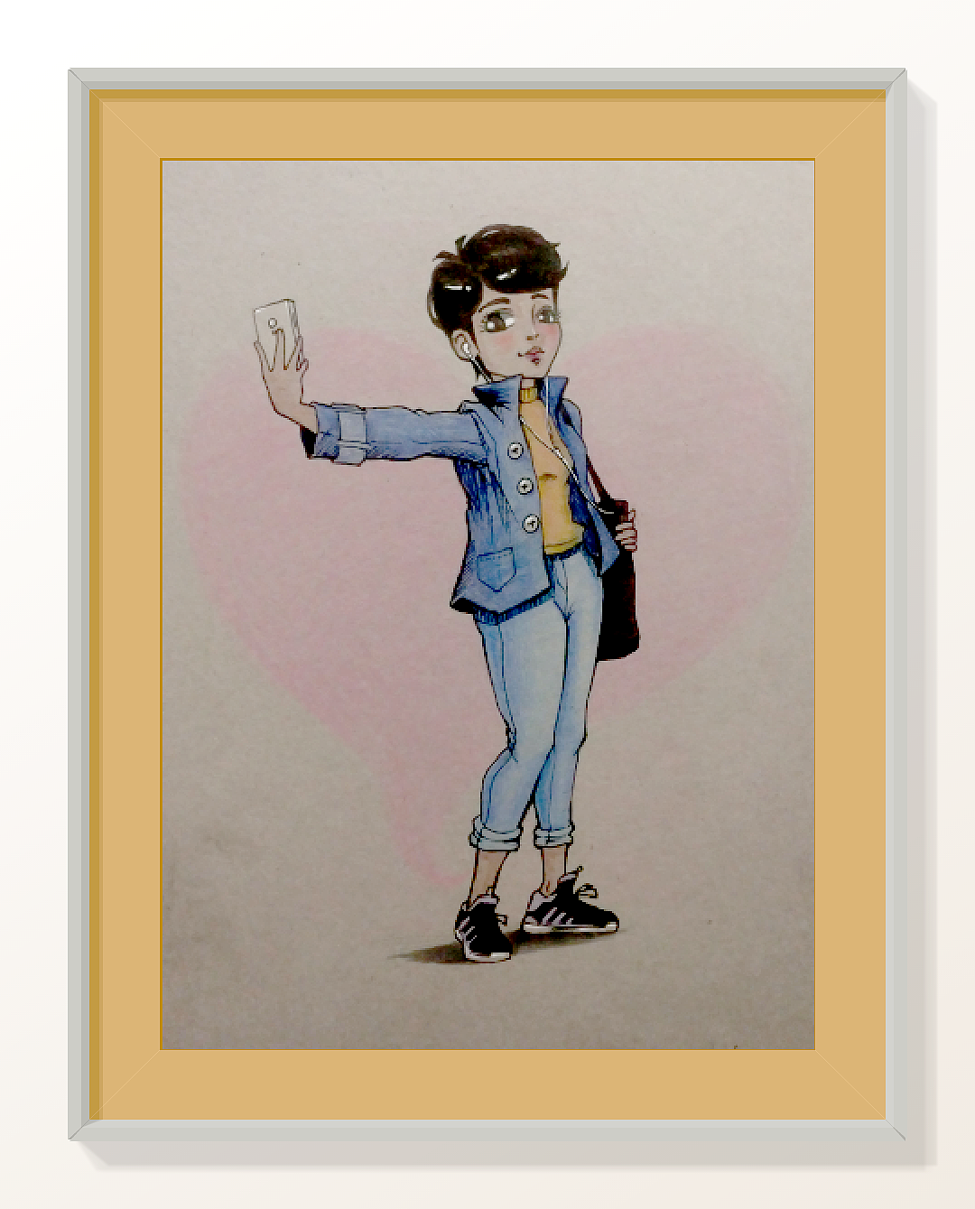 老公的畫---《老婆大人漫畫系列》（圖ZMTAxNzMxOTQw） - 單幅漫畫 - 站酷設(shè)計師pxlart原創(chuàng)素材 - 站酷ZCOOL