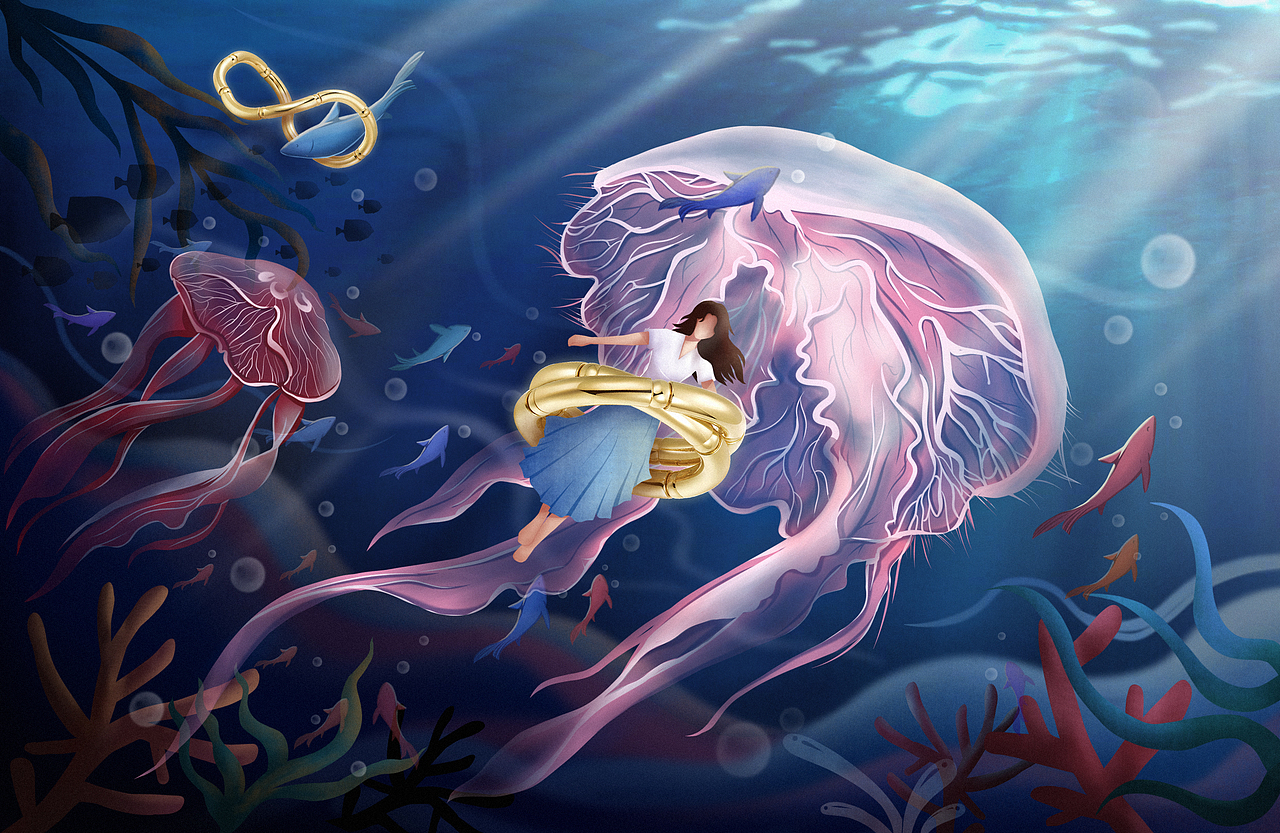 # Blue is the Warmest Color #（图ZMjA1NDk0MjI4） - 商业插画 - 站酷设计师小飞Titans原创素材 - 站酷ZCOOL