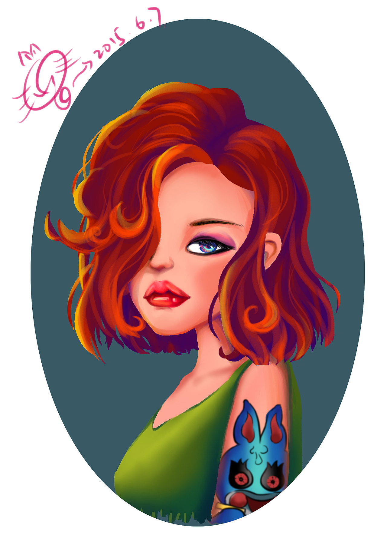 ps原创人物|动漫|单幅漫画|古怪樱桃_原创作品-站酷zcool