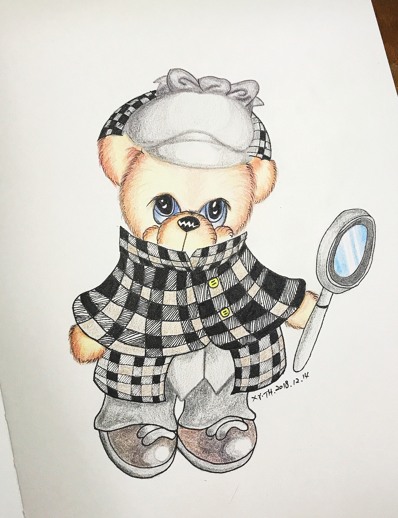 彩铅，针管笔作品【三】（图ZMTY0MDUwMDYw） - 创作习作 - 站酷设计师英子手绘插画控原创素材 - 站酷ZCOOL