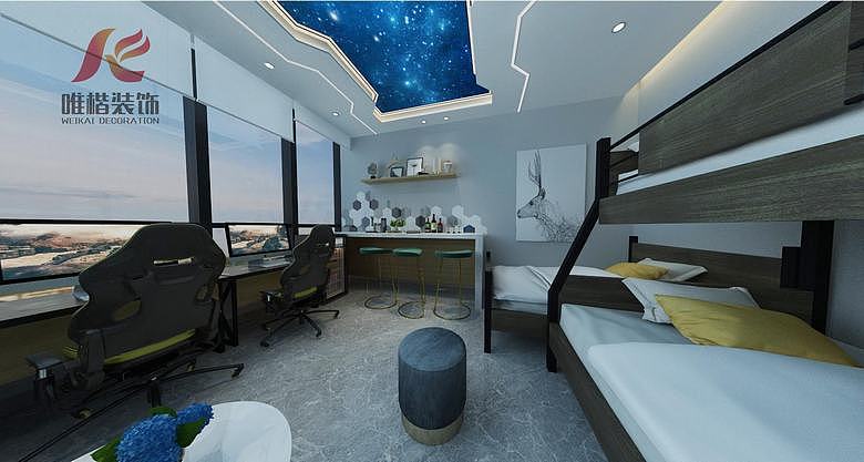 湖南电竞酒店设计案例_湖北电竞酒店装修_电竞酒店装修（图ZMTg3MjU4MDI4） - 家装设计 - 站酷设计师网咖电竞酒店设计原创素材 - 站酷ZCOOL