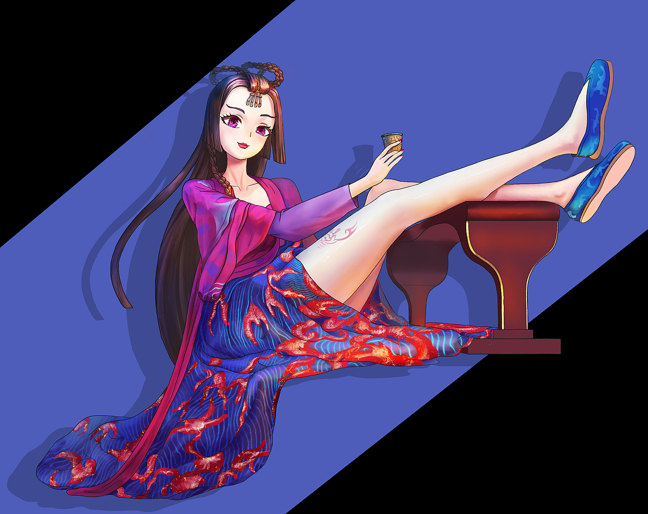 毒菩萨金樽对月