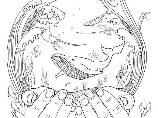 #地球守卫者# 环保插画｜最后一条鱼