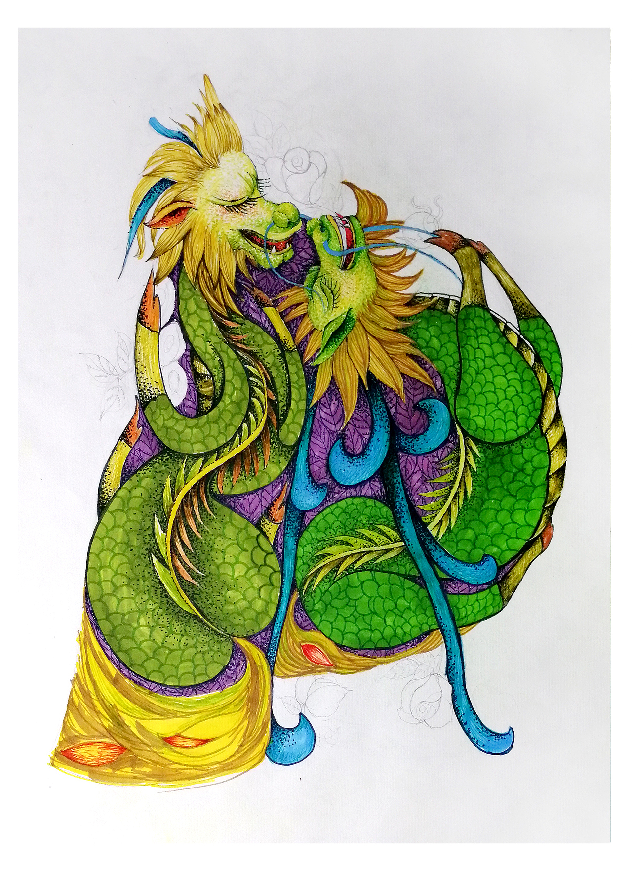 国潮麒麟的爱情